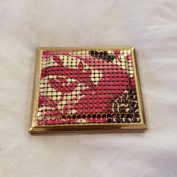 Whiting Davis Mesh Vintage Compact Mirror